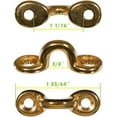 Brass Footman Loop 1 1/16 Inch 10 Pack