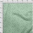 thumbnail image 3 of oneOone Cotton Cambric Green Fabric Floral Fabric For Sewing Printed Craft Fabric By The Yard 56 Inch Wide-aB, 3 of 5