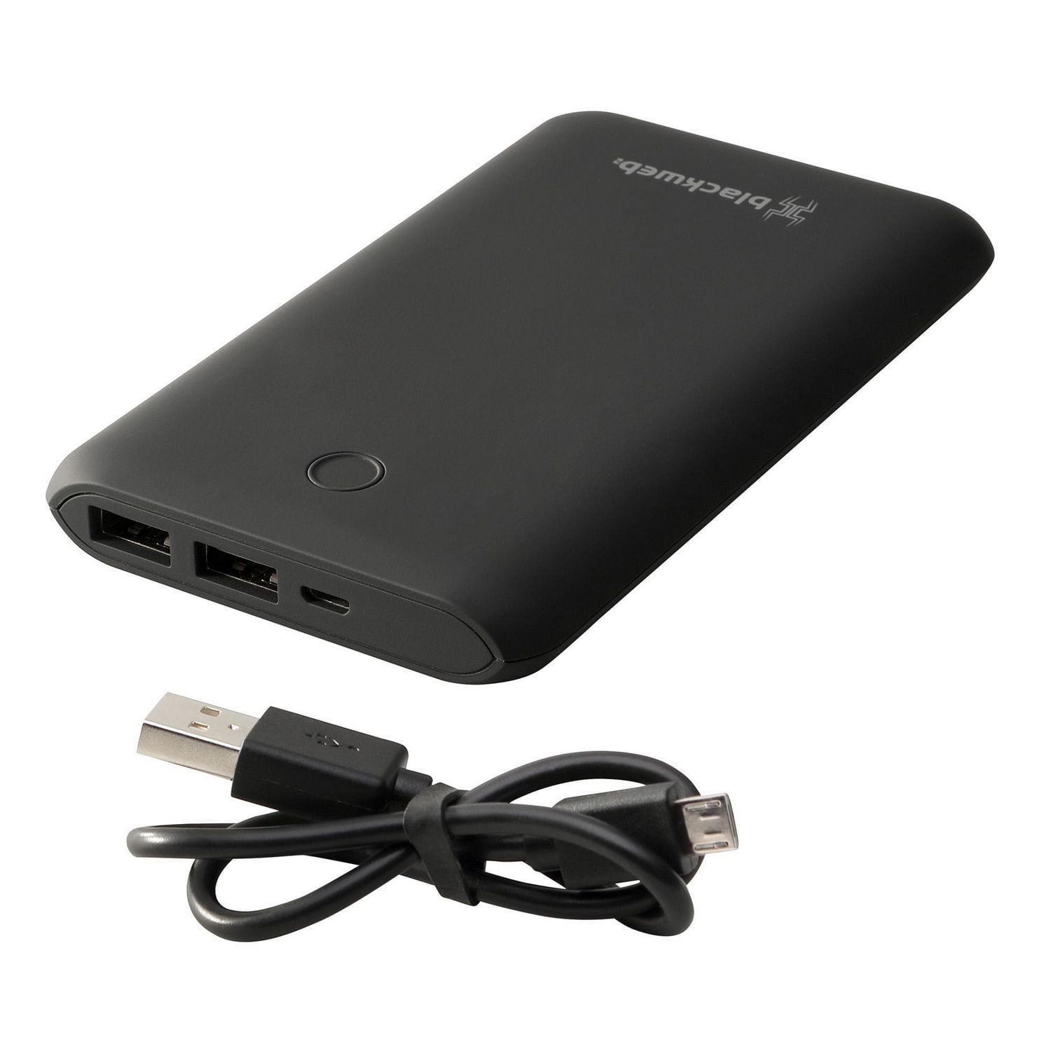 blackweb 10000 mAh Dual Output Slim Power Bank (Black)