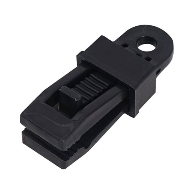 tamizeot Clip de Tente Portable Réutilisable Détachable Remplacement Antidérapant Randonnée Pique-Nique Auvent Fixation Accessoires Noir