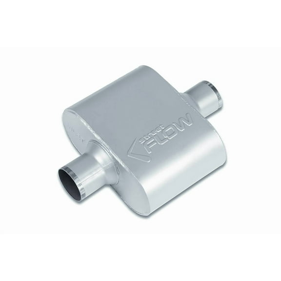 1 Chamber Street Flow Muffler 2.25' Center Center 6.5' Oval