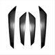 thumbnail image 2 of Car Front Bumper Outer Side Splitter Spoiler Canard Trim Bright Black, 2 of 5