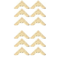 Set of 2 Pot Metal Book Corner Book Corner Guards Baby 3.00X3.00X0.70CM Golden