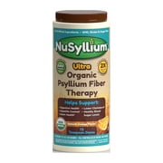 NuSyllium Organic Ultra Psyllium Fiber, Sugar Free, Natural Orange Flavor, 18.3 oz