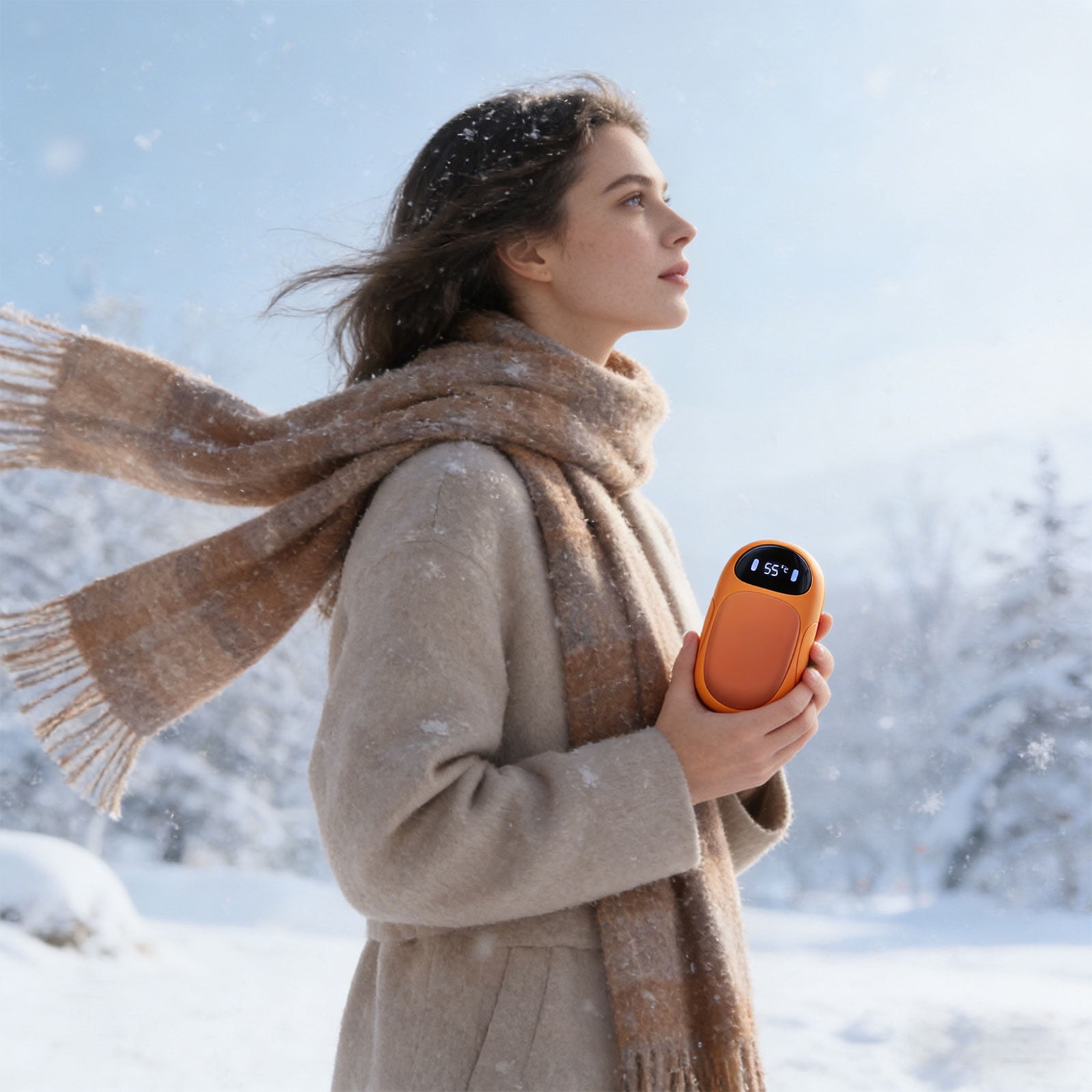 Portable USB Rechargeable Hand Warmer With Detachable Design Ensuring Quick Heat Up And Comfort In Various Setting