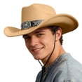 thumbnail image 5 of Chapeau de Cowboy Western Classique pour Extérieur Maison Loisirs Accessoire de Robe à la Mode, 5 of 5
