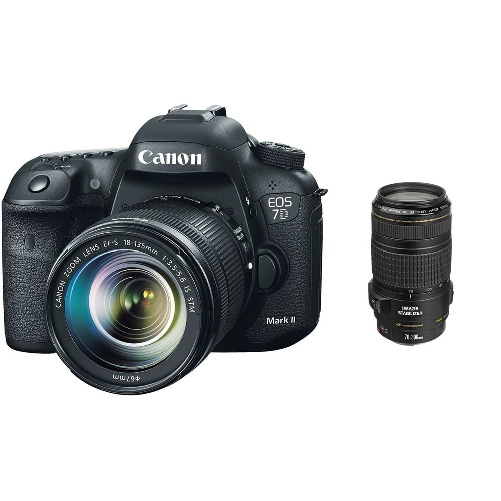 Canon EOS 7D Mark II DSLR Camera with 18135mm and 70300mm Lenses Kit