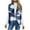 Blue, variant on Htigea Clearance Women Sherpa Fleece Jacket Vest Winter Lightweight Cardigans Open Front Sleeveless Fuzzy Coats Cozy Plaid Zipper Waistcoat Outerwear with Pocket Pink,S