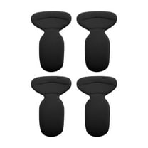 Unique Bargains 2 Pair Two-in-one Shoes Heel Pads for Prevent Rubbing One Size Black