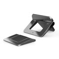 thumbnail image 1 of 1 Pair Mini Portable Computer Stand Riser Holder Anti-skid Desktop ABS Silicone Support Universal Notebook Mount Travel, 1 of 8