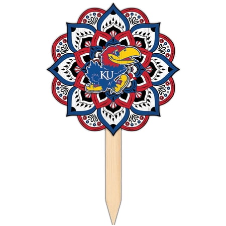 Kansas Jayhawks 18   x 12   Mandala Yard Stake