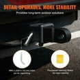 thumbnail image 5 of 2" Trailer Shackle Hitch Receiver Heavy Duty Tow Recovery for Truck Jeep, 5 of 11