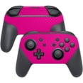 thumbnail image 1 of Carbon Fiber Skin Decal Wrap Compatible With Nintendo Switch Pro Controller Solid Hot Pink, 1 of 2