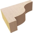 thumbnail image 6 of 2"W x 6"D x 4"H Classic Newport Rough Cedar Woodgrain TimberThane Corbel, Primed Tan, 6 of 6