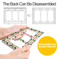 thumbnail image 4 of Yayeee Rocker Switch Wall Plate 1-Gang 4.6"x2.9" Home Decorative Outlet Cover, Pink Symmetrical Stars, 4 of 6