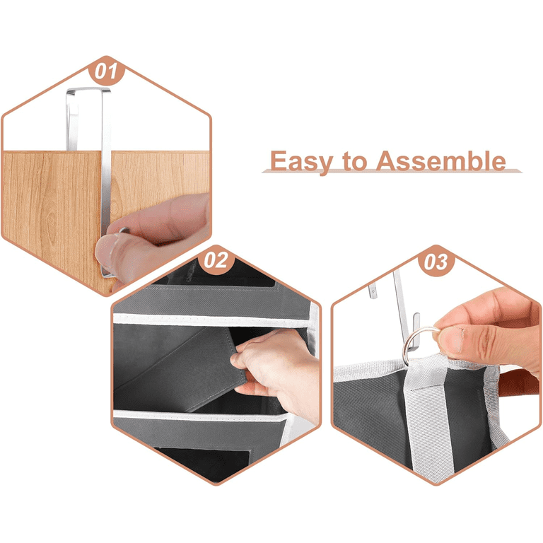 VONGEM Over-The-Door Organizer, 5 Shelf Hanging Storage photo 7