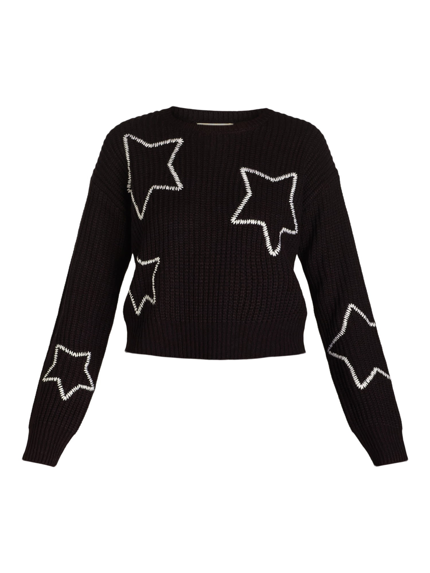 No Boundaries Women's Whipstitch Sweater