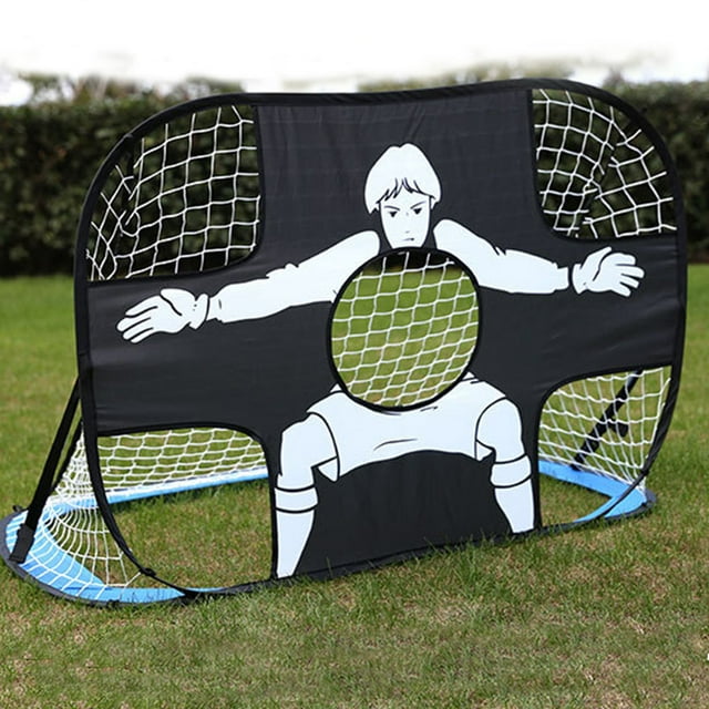 Peahefy Football Goal Post Set,Kids Soccer Goal Post Net Indoor Outdoor Game Match Shooting Training Children Football Net, Soccer Training Net