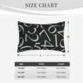 thumbnail image 6 of Fotbe Numbers Pillow Cases - Envelope Closure - Luxury, Extra Soft, Cooling Pillow Covers - Wrinkle, Fade, Stain Resistant-20"x30", 6 of 9