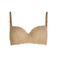 thumbnail image 3 of No Boundaries Women’s and Women’s Plus All-Over Lace Balconette Bra with Sugarcup™, Sizes 34B-40DD, 3 of 3