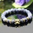 thumbnail image 3 of EOEMY Charm Natural Lava Stone Gemstone Beads Buddha Head Lion'S Head Men'S Bracelets-128, 3 of 3