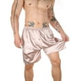 thumbnail image 2 of CHEEREAM Mens Satin Boxers Lounge Shorts Solid Color Sleepwear Casual Silky Pajama Shorts Pink 2XL, 2 of 4