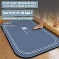 KQJQS Fast Drying Diatomaceous Earth Bath Mat for StoneLike Absorbent