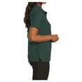 thumbnail image 3 of Mafoose Women's Comfortable Silk Touch Polo Golf Shirt Short Sleeve Dark Green 3XL, 3 of 7