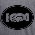 thumbnail image 3 of CafePress - Psi Upsilon Handshake T Shirt - Mens Tri-blend T-Shirt, 3 of 4