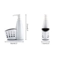 thumbnail image 3 of Dispensador De Jabón 2 En 1, Caja De Cesta De Almacenamiento, Tipo De Prensa Multifuncional, Botella Separada, Accesorios De Baño, Escurridor De Ducha Speravity HA029797-00, 3 of 5