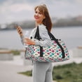 thumbnail image 6 of Kdxio heart Skull cute Travel Duffel Bag Gym Bag Weekender Travel Bag Gym Bag for Women &Men Airplane Travel Essentials for Flying, 6 of 7