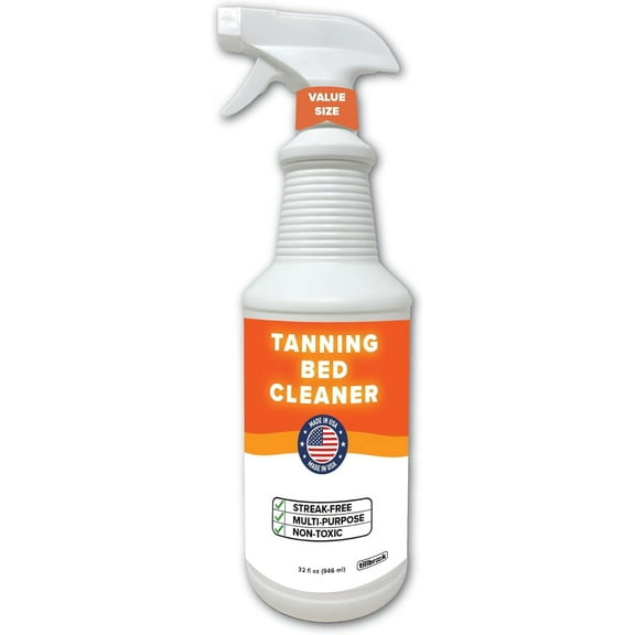 32 oz Enjinzz Tanning Bed Cleaner - Streak-free Spray for Non-Porous Surfaces - 500 sq ft Coverage