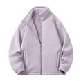 thumbnail image 1 of Ceisia Women's Winter Warm Zipper Closure Standing Gift Collar Solid Color Jacket - Polyester for Daily & Outdoor Wear, 1 of 3