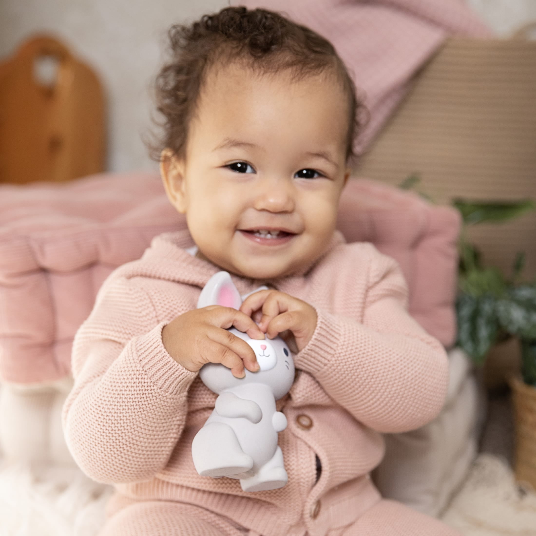 Sylvi Natural Rubber Teether Toy, BPA-Free, Ages 3+ Months