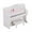 White, variant on Shipiny Mini Piano Instrument Model, Simulation Design, with Sheet Music & Chair, Exquisite Craft, Compact Size, Desktop Decor Ornament, Leisure Creative Play Prop for Home Use, Black