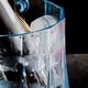 thumbnail image 2 of 2X Cubo de hielo de plástico con asa, cubo de hielo acrílico transparente para champán, cerveza, vino, para el hogar, color azul, 2 of 3