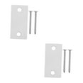 thumbnail image 4 of LOVEVER 2 Sets  Of Door Lock Plate Cover Latch Strike Plate Door Lock Cover Plates Storm Door Strike Plate Door Plate Door Hole Cover Rv Door Strike Plate, 4 of 8