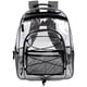 thumbnail image 2 of Mochila transparente grande y resistente: mochila transparente de PVC transparente a prueba de congelación con correas ajustables para el trabajo, control de seguridad, eventos deportivos (negro), 2 of 8