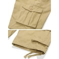 thumbnail image 5 of Men's Cargo Shorts with 7 Pockets, Non-tearable Comfy Cotton Camo Shorts,Causal Summer Work Shorts,Cargo Style(No Belt)Khaki,Size 38, 5 of 8