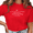 2-Red, variant on Giffimy Women St Mother Teresa Quote Love Your Family Heart Minimalist Text Crew Neck Short Sleeve S-3XL Navy Blue Tops