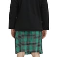 thumbnail image 3 of Vjnyvs Scottish Plaid Kilt Scottish Pleated Tartan Skirt Kilts Clothing Traditional Skirt for Men, 3 of 7