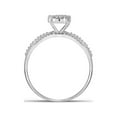 thumbnail image 2 of Diamond Princess 10kt White Gold Round Diamond Bridal Wedding Ring Band Set 1/3 Cttw, 2 of 3