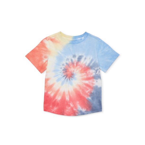 Wonder Nation Wonder Nation Toddler Boy Short Sleeve Tie Dye Tee Walmart Com Walmart Com