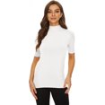 thumbnail image 2 of ORUYROP Chandail à Manches Courtes pour Femmes, Pull Ajusté en Jersey, 2 of 6