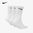 thumbnail image 4 of Calcetines deportivos unisex ligeros Nike Everyday originales para hombre y mujer, 3 pares, calcetines blancos Train Middle Barrel, tallas SML XL SX7676, 4 of 5