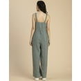 thumbnail image 4 of Moomaya Shoulder Straps Full Leg Cotton Jumpsuit - Women's Summer Jumpsuit, 4 of 8