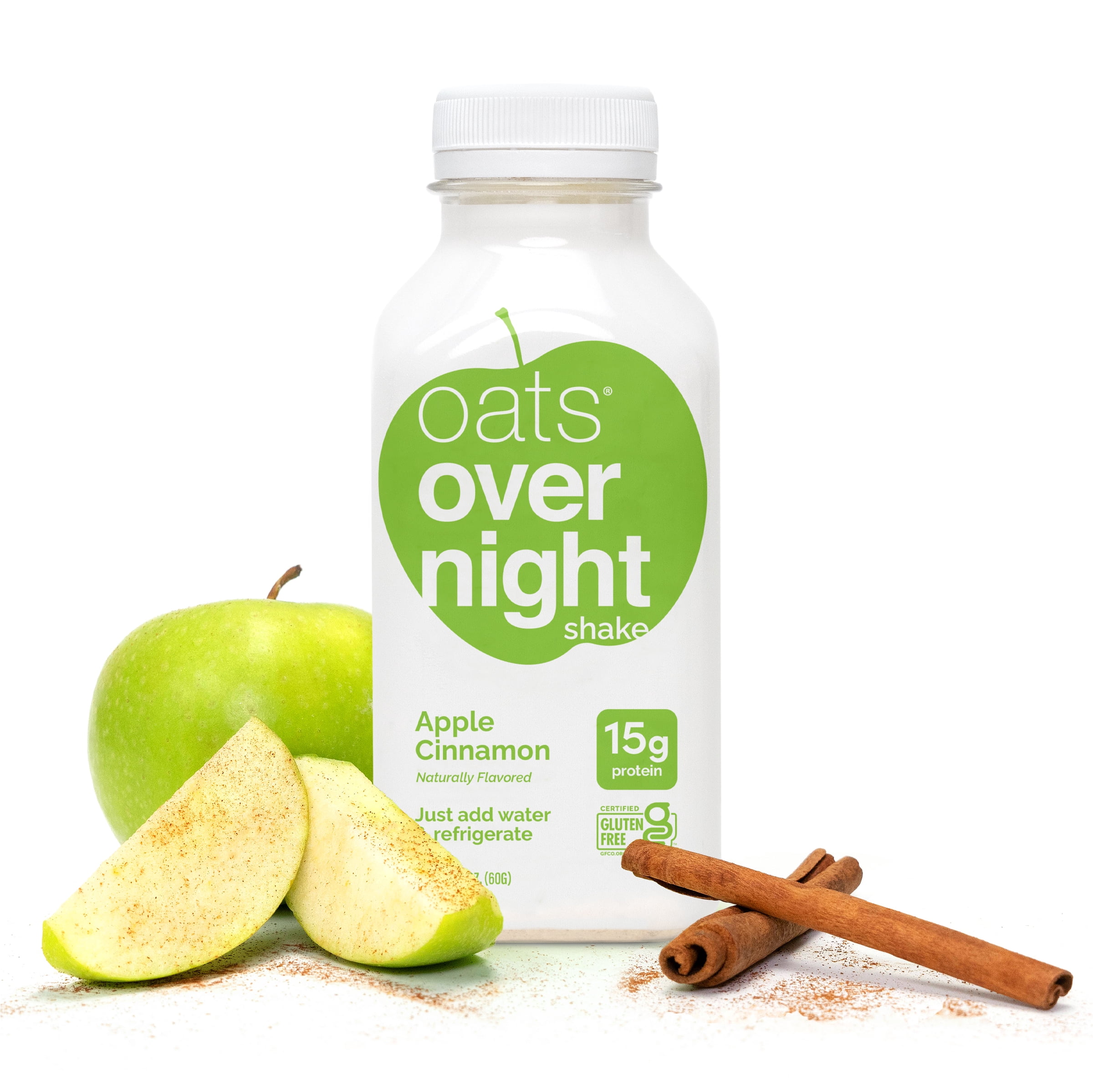 Oats Overnight Apple Cinnamon Protein Overnight Oatmeal Shake, 2.1 oz, 1 Count