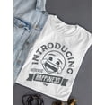 thumbnail image 3 of Introducing Happiness - Retro Laughing Emoji Women's T-shirt, 3 of 4