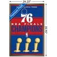 thumbnail image 3 of NBA Philadelphia 76ers - Champions 23 Wall Poster, 22.375" x 34" Framed, 3 of 4