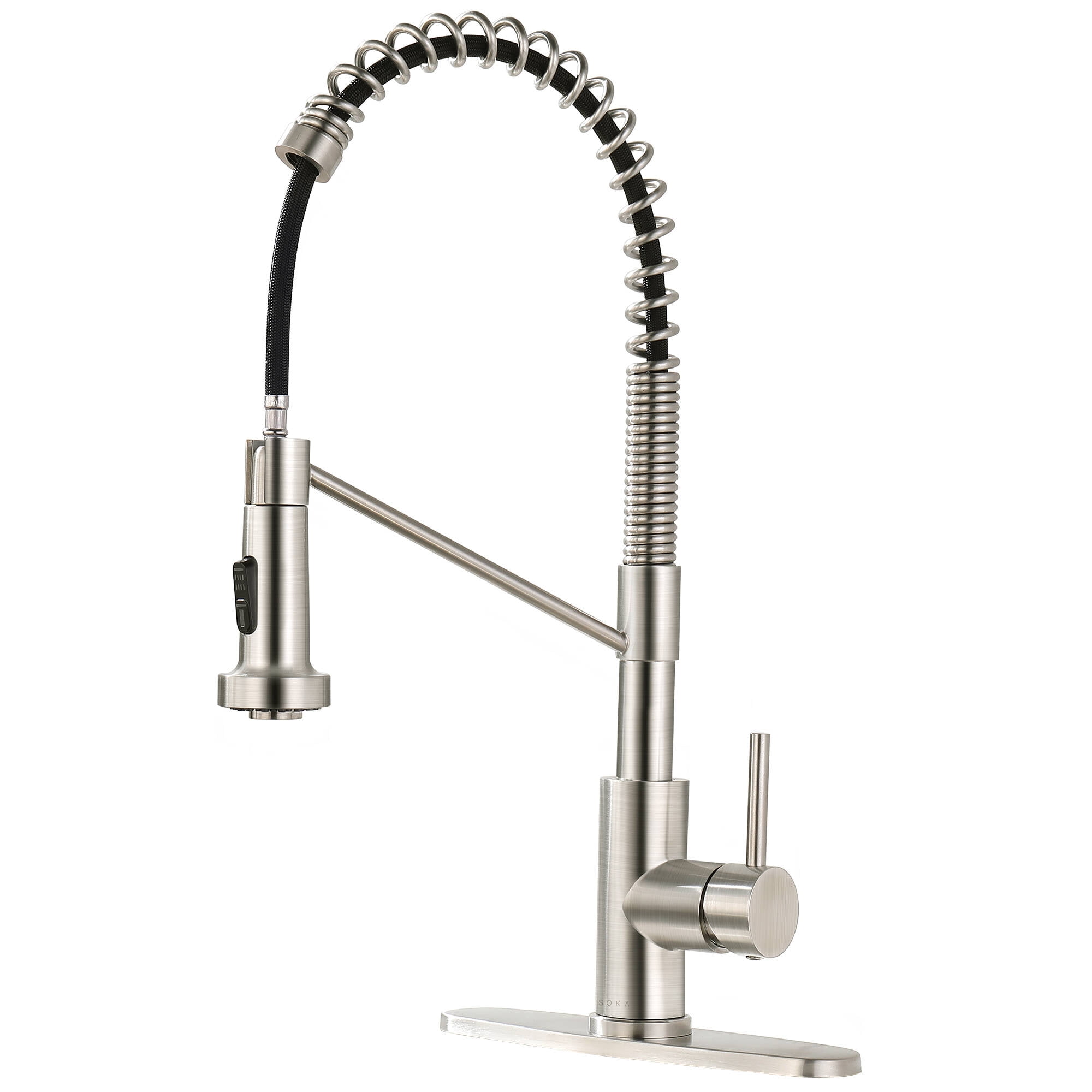 SOKA Kitchen Faucet with Pull Down Sprayer Single Handle RV Commercial